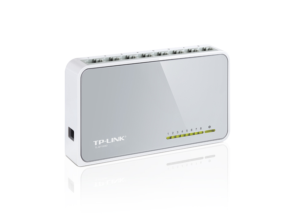 TL-SF1008D - TP-LINK - 8-port Unmanaged Fast Ethernet Desktop Switch