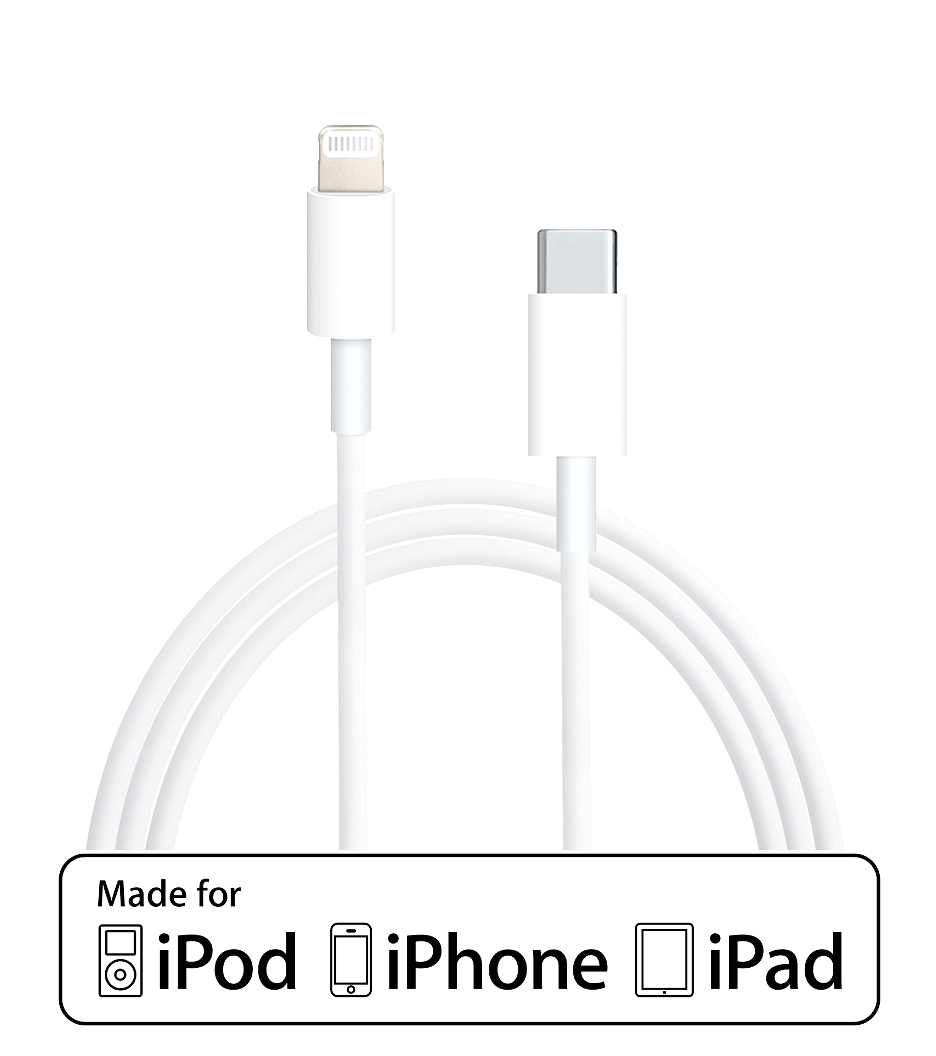 500092/06 - 6ft Apple Certified MFI 8-Pin Lightning to USB-C Cable (Charges & Syncs)