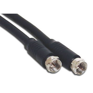 500925/06BK - RG6 F-Type Coax Patch Cable - Nickel Connectors - Male to Male - 6ft