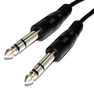 501708/03BK - 1/4" (6.35mm) Stereo Audio Cable - Male to Male - 3ft